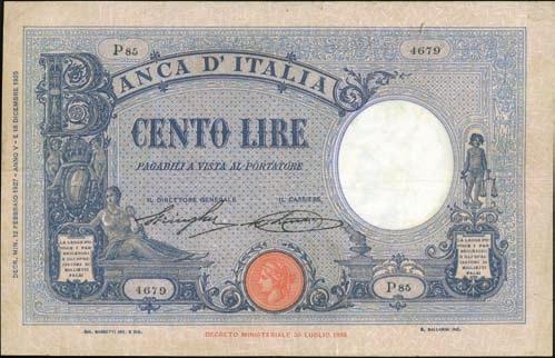 pennarello rosso qbb 300 5396 100 Lire - Barbetti 16/12/1932 - Fascio tipo Azzurrino