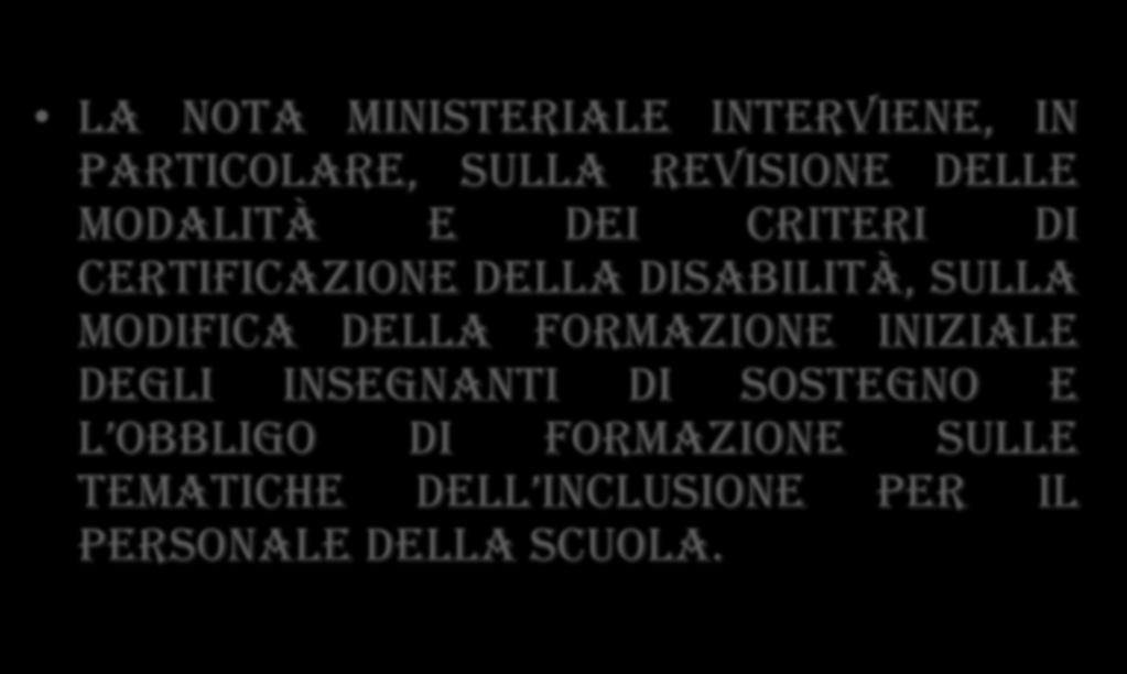 Promozione dell'inclusione scolastica degli studenti con disabilità (D. Lgs. n.