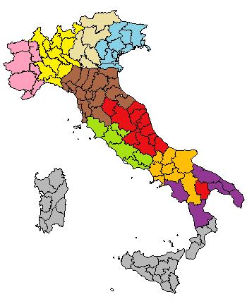 Scenario 2: ridistribuzione della capacità produttiva complessiva Valore della funzione obiettivo: 95,174,899 58 tratte percorse da103 veicoli Aree servite da ogni impianto sono omogenee,