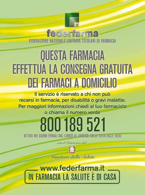 nelle farmacie Federfarma