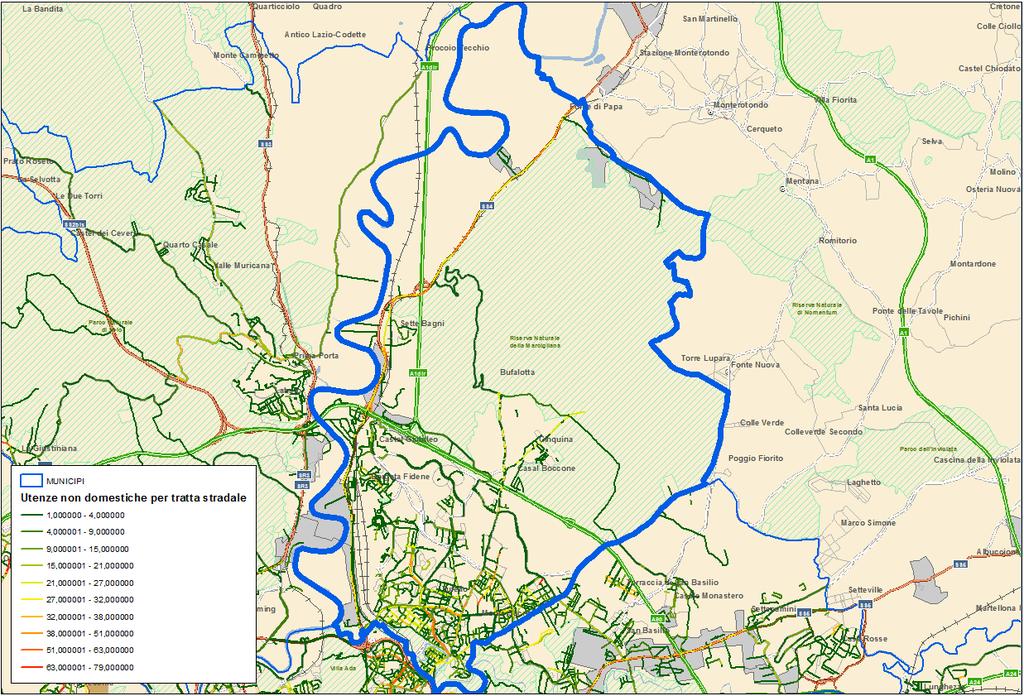 Domanda di Servizio Municipio III Distribuzione delle utenze non domestiche