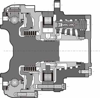 Inerzia del motore 0.5 kg.m² Coppia teorica Potenza max. Velocità max. Pressionne max. MK23 MKE23 cm³/giri [cu.in/rev.