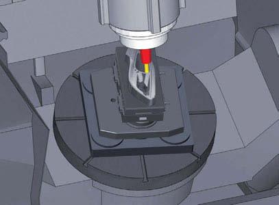 lavorazione 2,5D, 3D e a 5 assi.