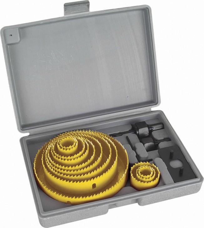 Cod. Ø eso 430605 }<!l%ol!=bbhjdj< z. 9 a 27.05 Kg. Sega a tazza multipla (Holesaw drill set) Caratteristiche: set di 5 seghe intercambiabili con attacco a baionetta di diam.: 60-67-74-8-95.