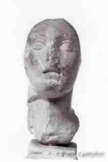 alle realizzazioni fidiache Testa di divinità femminile - piccola testa Athena Parthenos originale greco,