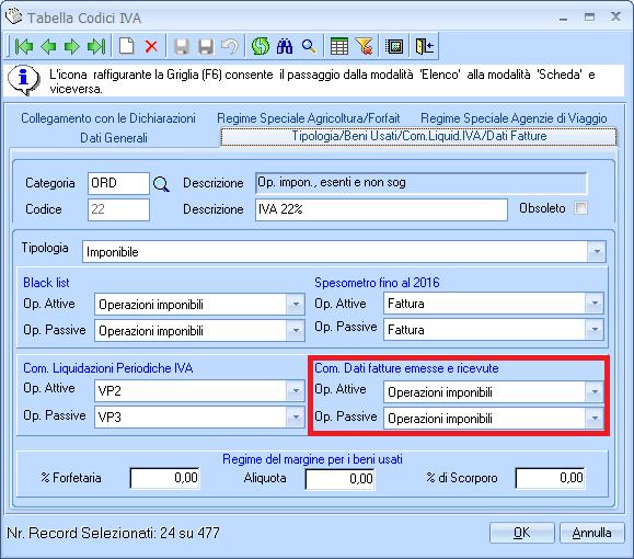 E cura dell utente verificare i collegamenti proposti ed integrarli, con particolare attenzione ai codici IVA personalizzati.