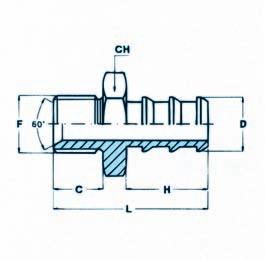 ODICE F D C H L CH Maschio portagomma bassa pressione metrico R43-12-1/4 12x15 1/4 11 21 38 17 R43-14-1/4 14x1,5 1/4 11