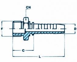 M52-11/2-11/2 11/2 11/2 46 104 55 M52-2-2 2 2 52 126 65 Maschio a pressare gas sede piana M52-14-1/4 14x1,5 1/4 22 51 19 M52-16-5/16 16x1,5 5/16 25 52 22 M52-18-3/8 18x1,5 3/8 25 56 24 M52-22-1/2