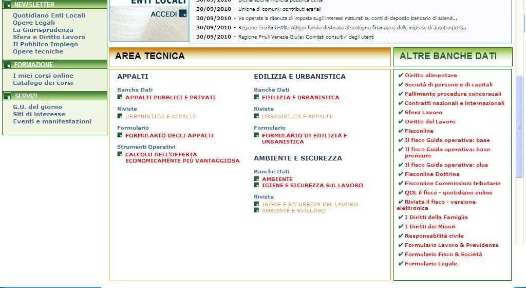 Quotidiano Enti Locali on line News: flash su Legislazione, Prassi, Giurisprudenza; Articoli: