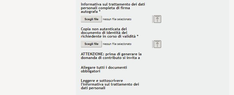 necessario fornire la documentazione richiesta dal bando,