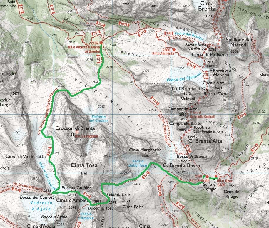 Sabato 04 agosto Dal Rifugio Tosa Pedrotti raggiungeremo il Rifugio