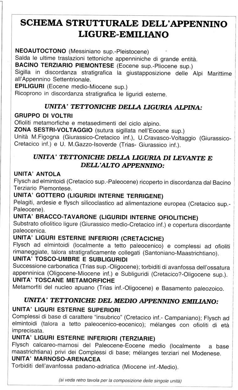 4 Fig. 3. Schema strutturale dell Appennino Ligure-Emiliano.