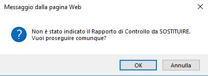 al menu per l associazione del rapporto di controllo da Se si clicca su