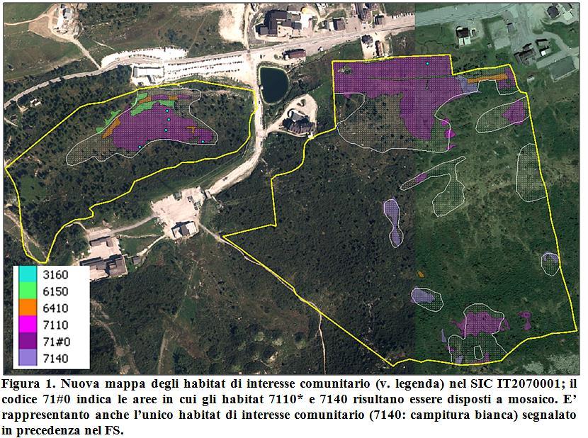 Esempio di carta degli habitat: