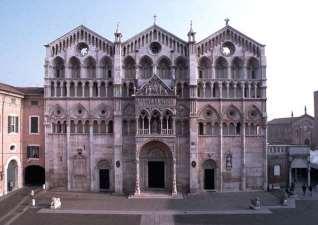 Ariostea, Castello Estense, Cattedrale di San Giorgio, ex Ghetto Ebraico, Via delle Volte.