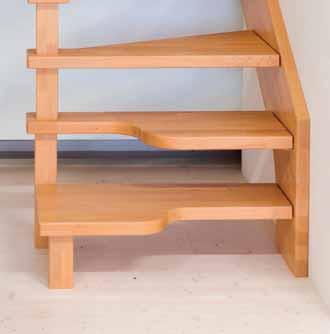 staircase with wooden single lateral side baring structure