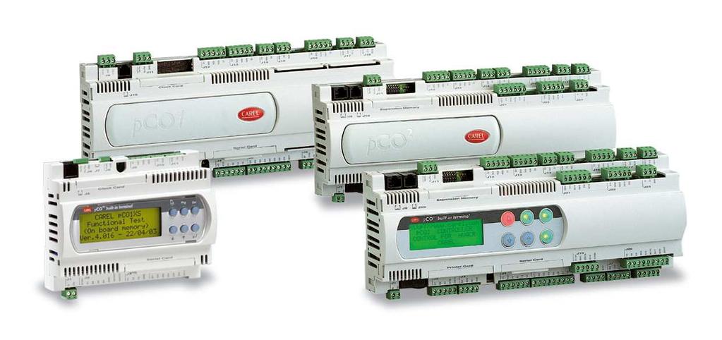 Standard Chiller HP Modulare 1/8 compressori con driver CAREL Programma applicativo per pco 1, pco 2, pco 3, pco C e pco XS.