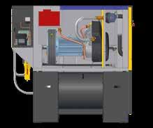 essicca l'aria a un punto di rugiada di +5 C. Per una maggiore sicurezza operativa un alloggiamento separato protegge l'essiccatore dal calore dissipato dal compressore.