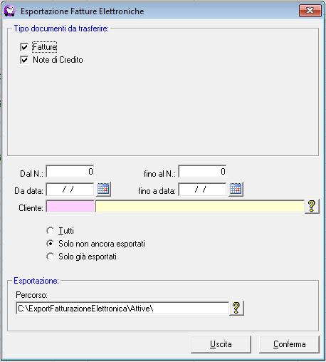 prelevarli per eventuali altri utilizzi ad esempio importazione in altri software di contabilità come AdHoc o altri, o consegnarle al commercialista: Se per