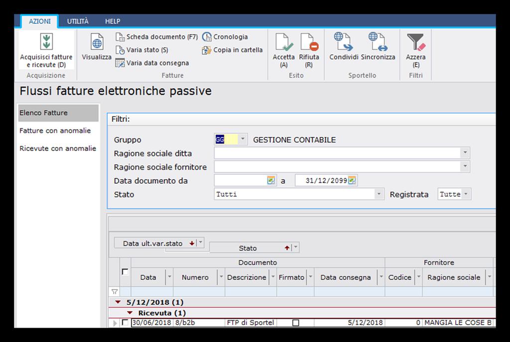 Modalità di integrazione del file