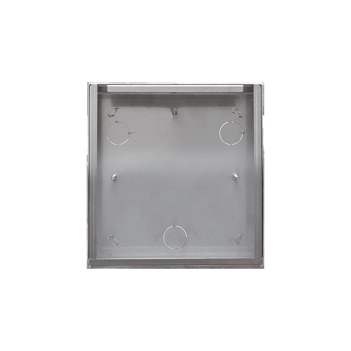 5/6 Accessorio in acciaio inox per montaggio da parete delle pulsantiere serie 316 analog a 1 e 2 pulsanti. 3462/2 CUSTODIA PARETE PULS. A 1 E 2 P.