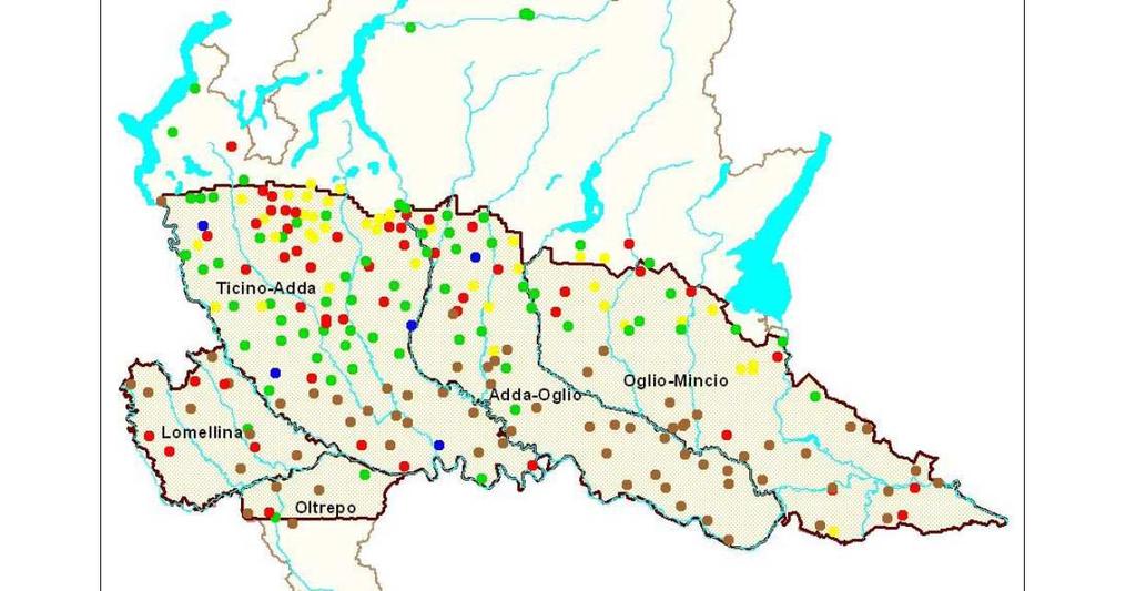 Figura 14 classificazione secondo PTUA dei corpi idrici sotterranei.