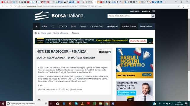 Borsaitaliana.it (11 Marzo 2019) https://www.borsaitaliana.it/borsa/notizie/radiocor/finanza/dettaglio/nrc_11032019_0722_23116225.