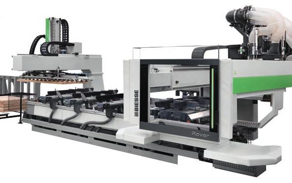 Rover A EDGE Synchro può lavorare pile di pannelli di dimensioni differenti l uno dall altro, grazie al dispositivo per il riferimento della pila ed al ciclo di pre-allineamento del pannello, che