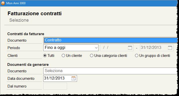 Cas 2 Cntratti cn fatturazine Psticipata per i quali la data Finale del perid da fatturare (ultim girn di cntratt) è inclusa nel perid di fatturazine indicat nella prima parte della finestra.