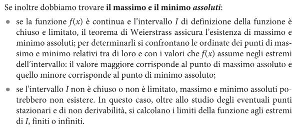 N.B. In corrispondenza di un punto di flesso a tangente orizzontale la derivata prima è nulla (è un punto stazionario), ma il segno della derivata prima stessa non cambia nell intorno del