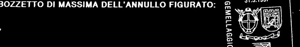 1997 BOZZETTO DI MASSIMA DELL'ANNULLO FIGURATO: I MALO - PEuERBACH RTCRTEDENTI