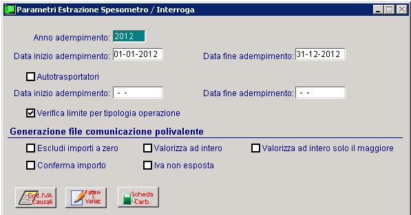 AD HOC WINDOWS ANTIEVASIONE IVA E FLUSSI TELEMATICI PARAMETRI ESTRAZIONE SPESOMETRO Di seguito le principali modifiche introdotte nei Parametri Estrazione Spesometro.