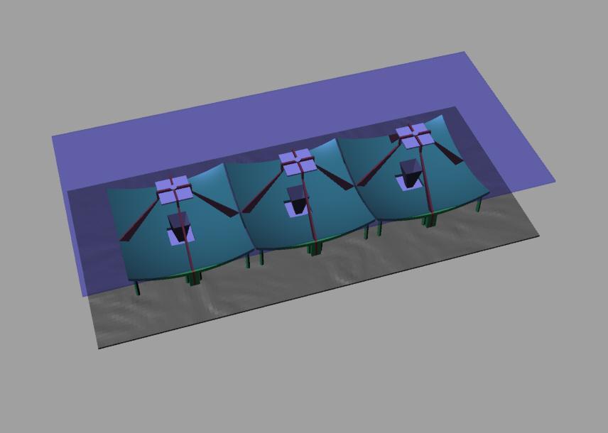 Design of a modular concentrator Sketch of an