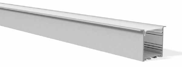 Ideale per ospitare e dissipare correttamente Strip LED anche ad alta densità, particolarmente indicato per illuminare ed impreziosire uffici, stanze, corridoi, cucine, e quant altro.