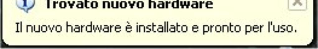 installato il driver del convertitore USB/RS485.