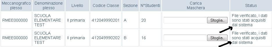 Figura 8 Se, invece, la predetta verifica non dà esito positivo, lo Status diviene Sono stati riscontrati degli errori nel file, si prega di rinviarlo (vedi Figura 9).