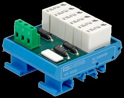 This open version filter is prepared for DIN rail mounting and can be used in threephase motors up to a maximum power of 45kW. It is available only in RC version.