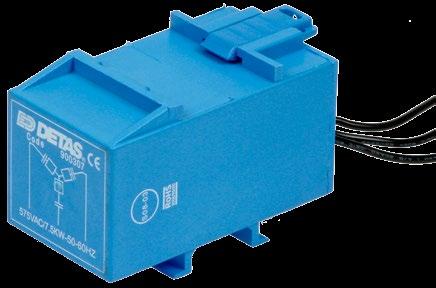 È anche possibile ordinare la stessa versione ma con allacciamento a morsetti (STM). This motor filter can be mounted directly on DIN rail.