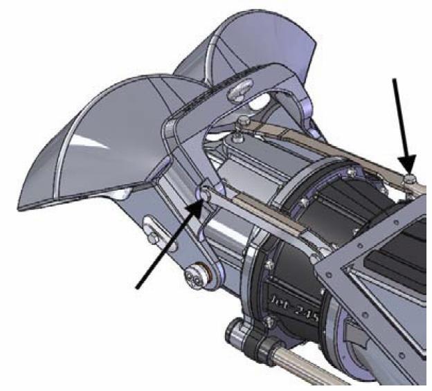 Manutenzione Smontaggio della girante: 1. Aprire le viti indicate dalle frecce in figura 22. ATTENZIONE!