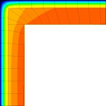 767 - Riferimento UNI EN ISO 14683 e UNI EN ISO 10211 R9 - Giunto parete con isolamento esterno continuo copertura Note Trasmittanza termica lineica di riferimento (φe) = -0.056 W/mK.