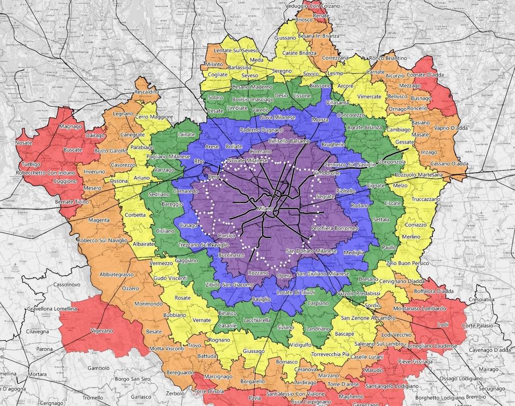 La rivoluzione metropolitana: Milano e area metropolitana sono più vicine diminuisce il costo degli abbonamenti per utilizzare i mezzi in tutta l area della Città metropolitana di Milano, Milano e