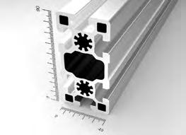 1413 mm 2 Peso 3,85 Kg/m PM104590 Dimensioni 45x90 mm Ix 124