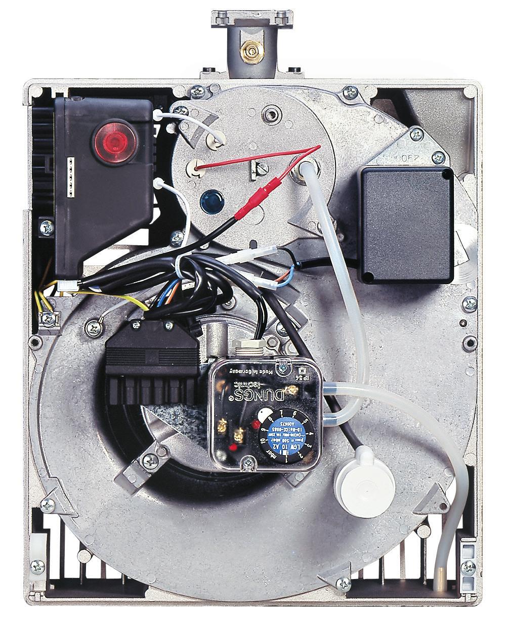 Il bruciatore è dotato di un pressostato aria, in conformità agli standard EN 676.