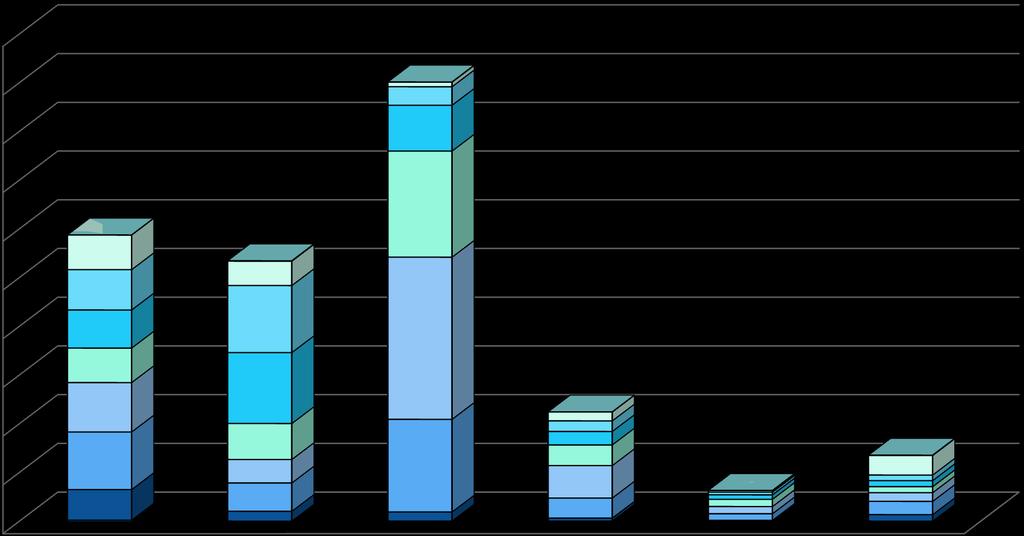 Composizione delle famiglie per età e tipo di composizione 5000 4500 4000 3500 3000 2500 2000 1500 1000 500 0 Famiglia con nucleo unipersonale Coppie senza figli Coppie