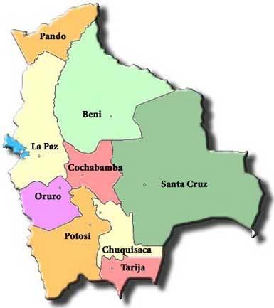 Dipartimenti di provenienza dei malati 63% Cochabamba 25% Santa Cruz 4% Chuquisaca 3% Tarija 2% Potosì 2% La Paz 1% Oruro Prevalenza calcolata per dipartimento Cochabamba 12%