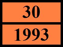 Kemler) : 30 Codice di classificazione (ADR) : F1 Pannello arancione : Disposizioni speciali (ADR) : 274, 601, 640E Categoria di trasporto (ADR) : 3 Codice restrizione galleria (ADR) : D/E Quantità