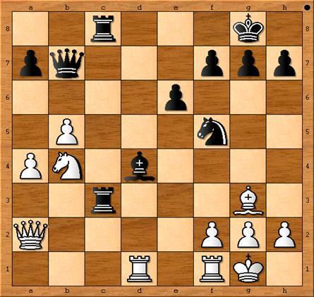 arrocco corto mi sono inventato questa invidiabile sequenza di mosse consecutive di torre: Ta1-b1, Tb1-b5, Tb5-h5, Th5-h3!! Spettacolare!! 1.e4 c5 2.c3 d5 3.exd5 Dxd5 4.d4 Cc6 5.Cf3 Cf6 6.Ae2 e6 7.