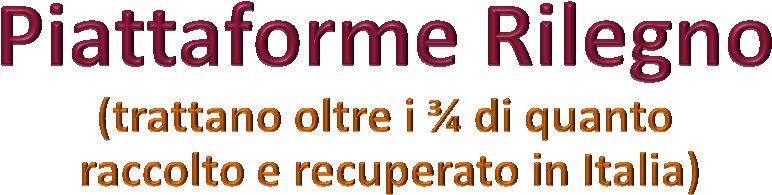 Attività di Raccolta: peculiarità e criticità Selezione: gli imballaggi di legno sono assemblati in maniera tale da essere gestiti con sole semplici operazioni meccaniche.