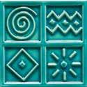 formella apicella smeraldo formella tribal azzurro formella