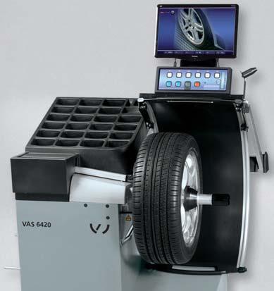 VAS 6420 Con tecnologia laser per le elevate esigenze di un officina professionale Bloccare la ruota, chiudere la protezione ruota tutti i dati vengono rilevati